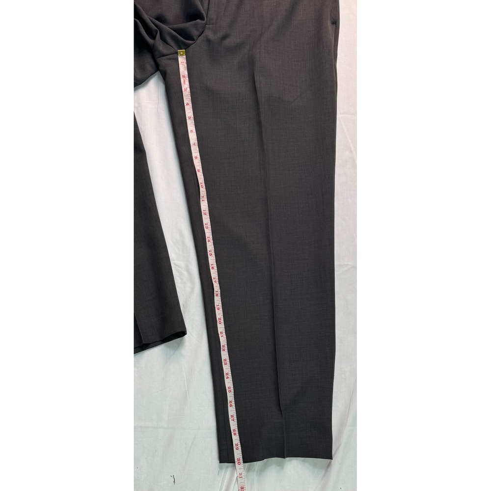 Savane Select Edition Dress Pants 36x30 Grey Wolf Herringbone Straight - Picture 14 of 16